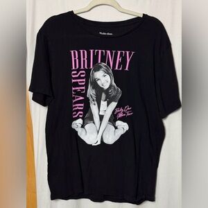 Britney Spears Black “Baby One More Time” Graphic T-Shirt Size Large